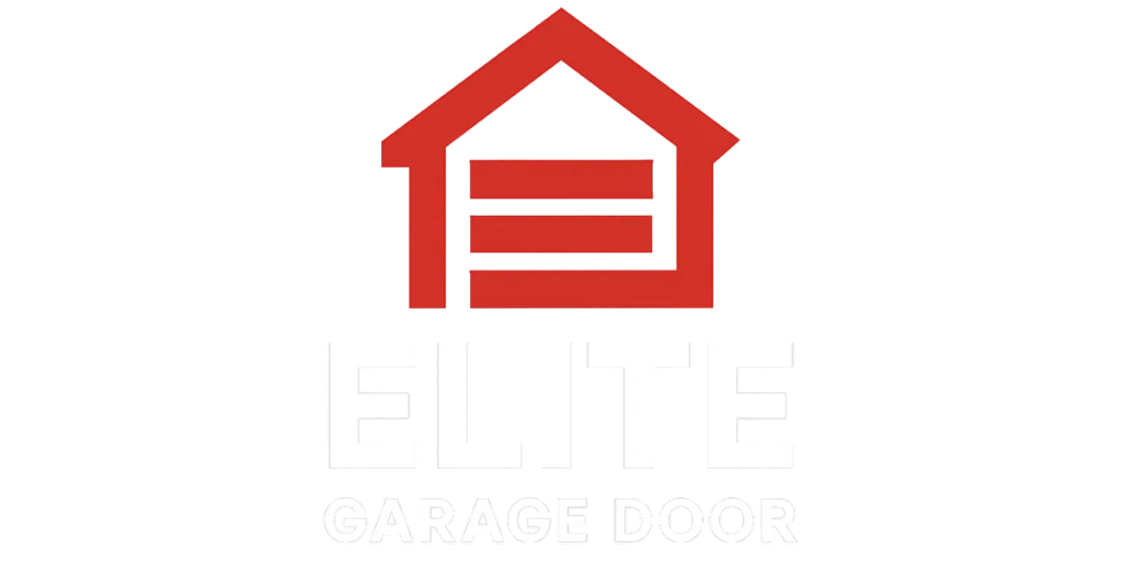 Elite Garage Door Icon - White